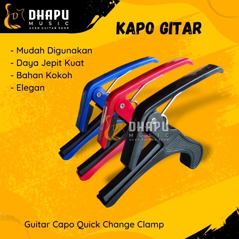 Jual Kapo Gitar Akustik Capo Guitar Penjepit Gitar Alat Musik Quick ...