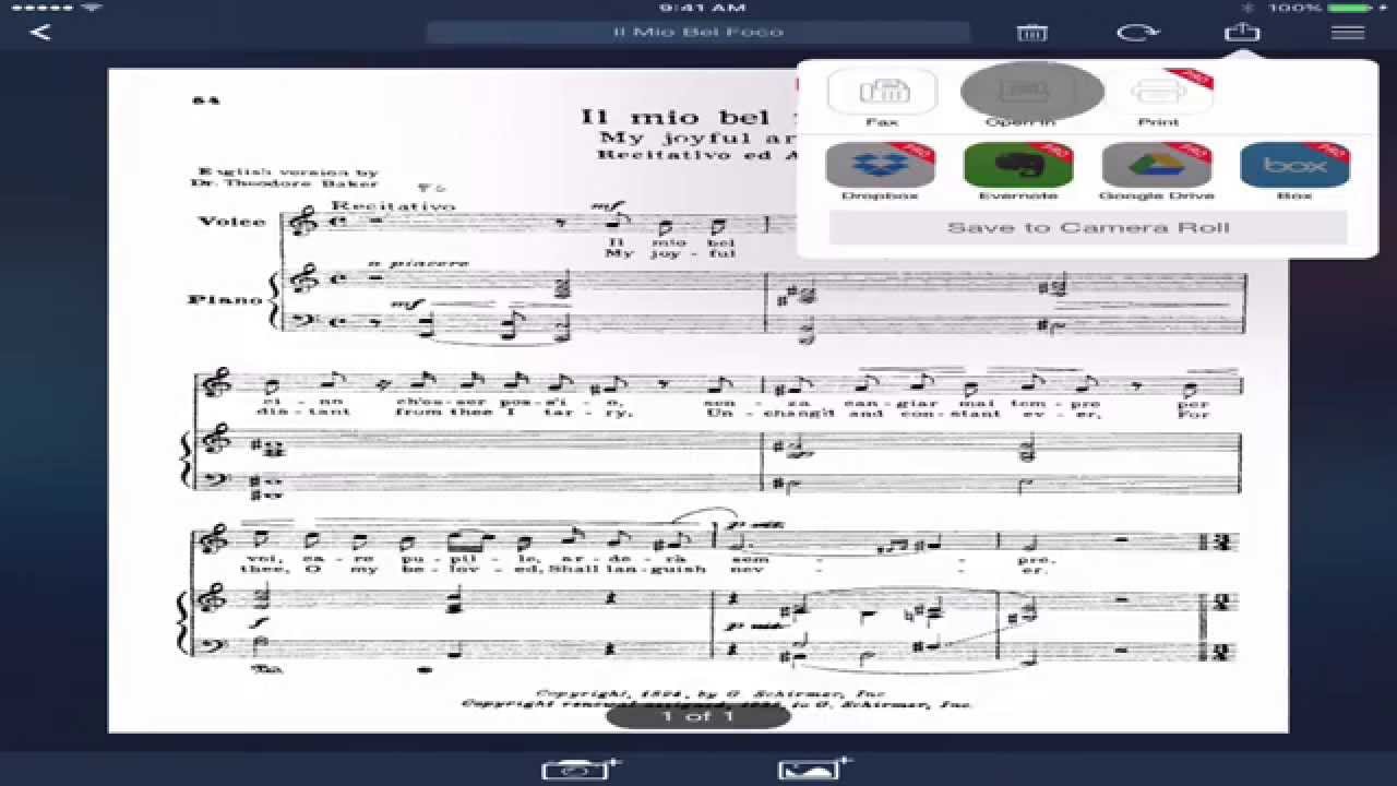 Scanning Music Sheet to use in ForScore using your iPad - YouTube
