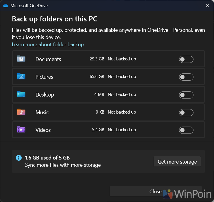 OneDrive Otomatis Backup Folder Pengguna Tanpa Izin di Windows 11 | WinPoin